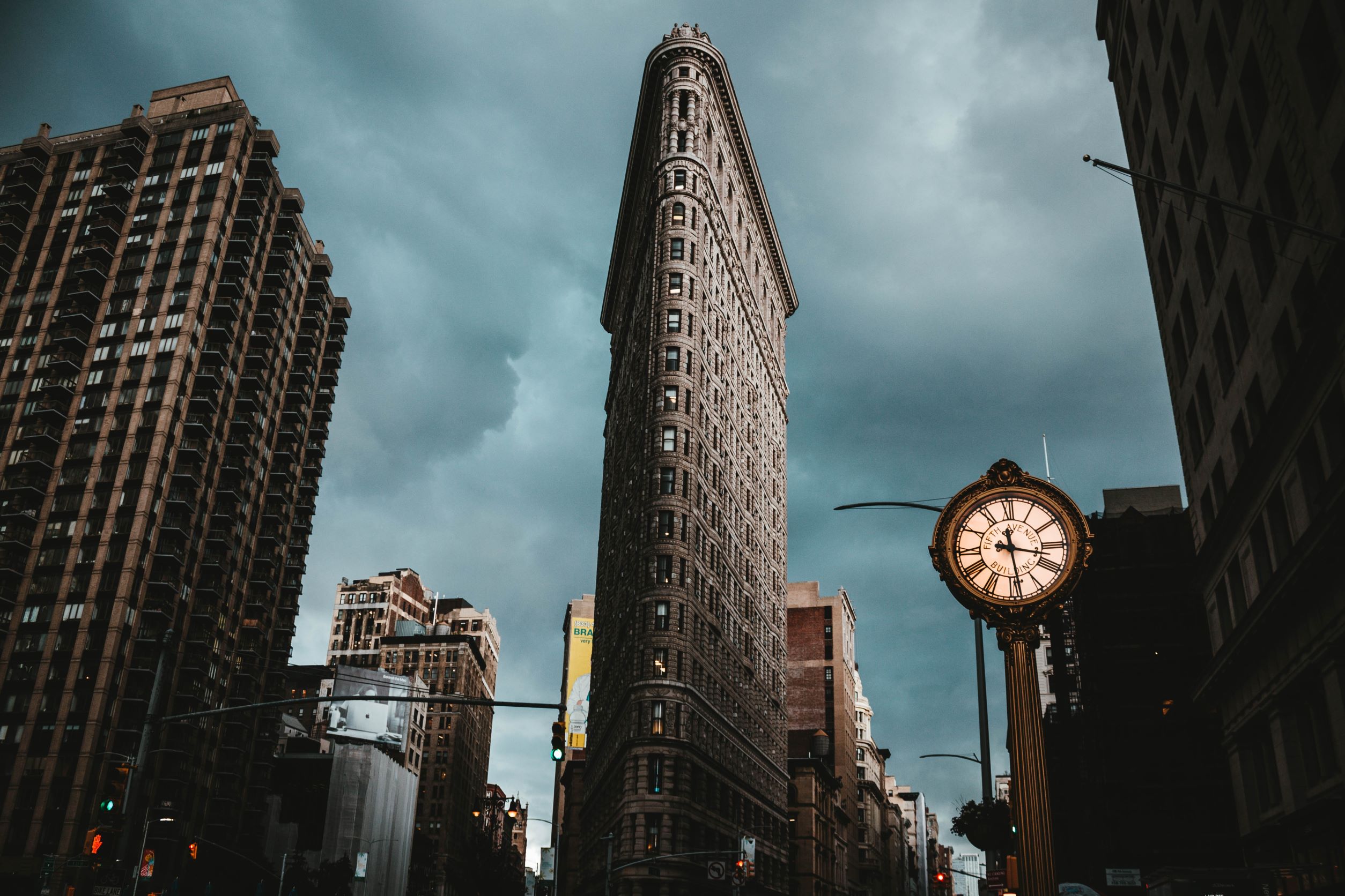 A Photo of Flatiron Building Taken Before the Storm in New York City