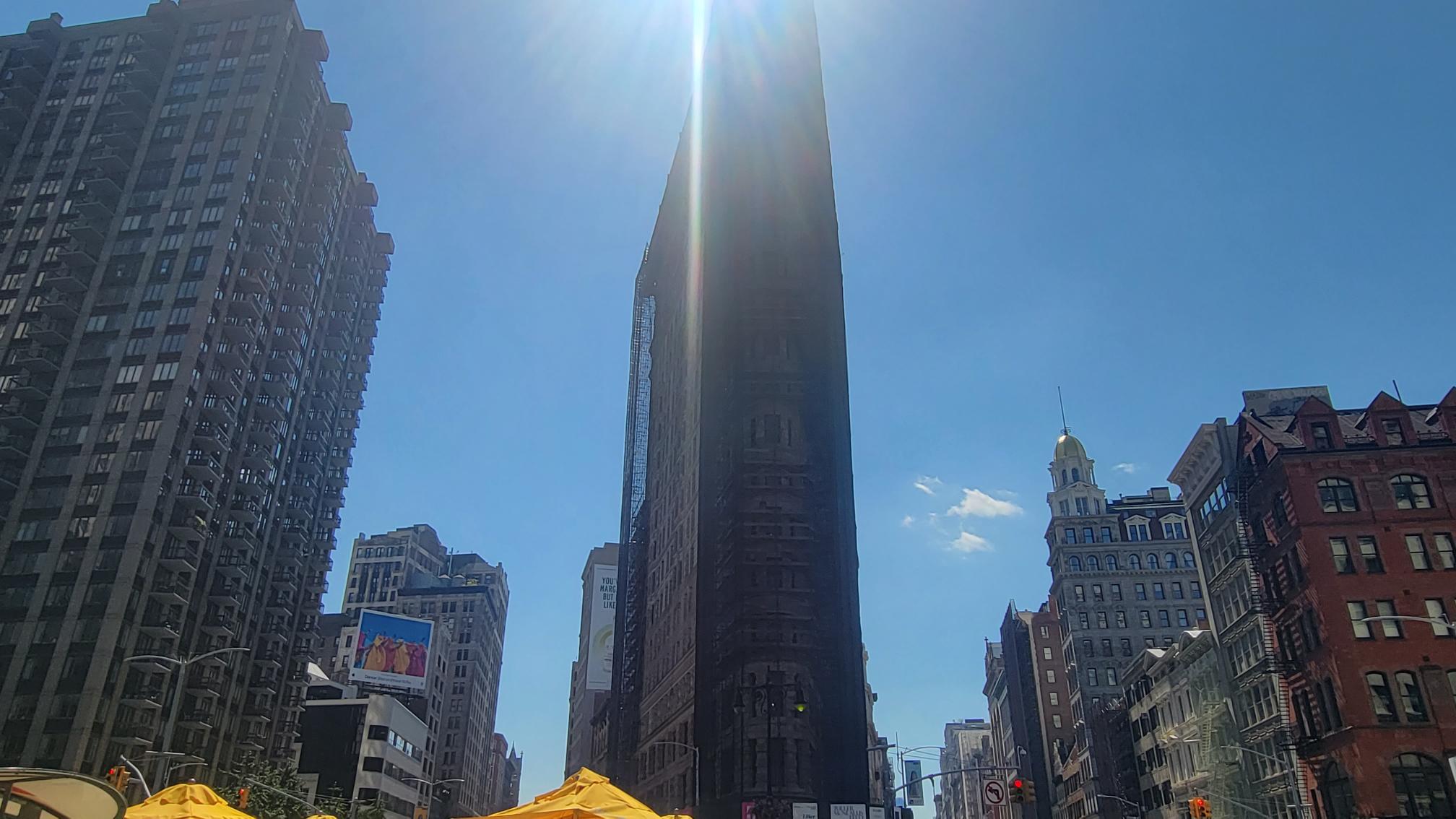 Ground Photo of Flatiron Building Covered by Sunlight